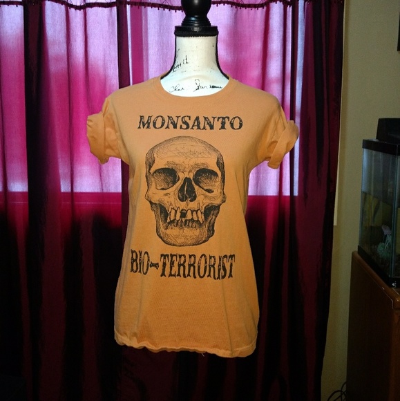 Tops - Monsanto bioterrorist t shirt